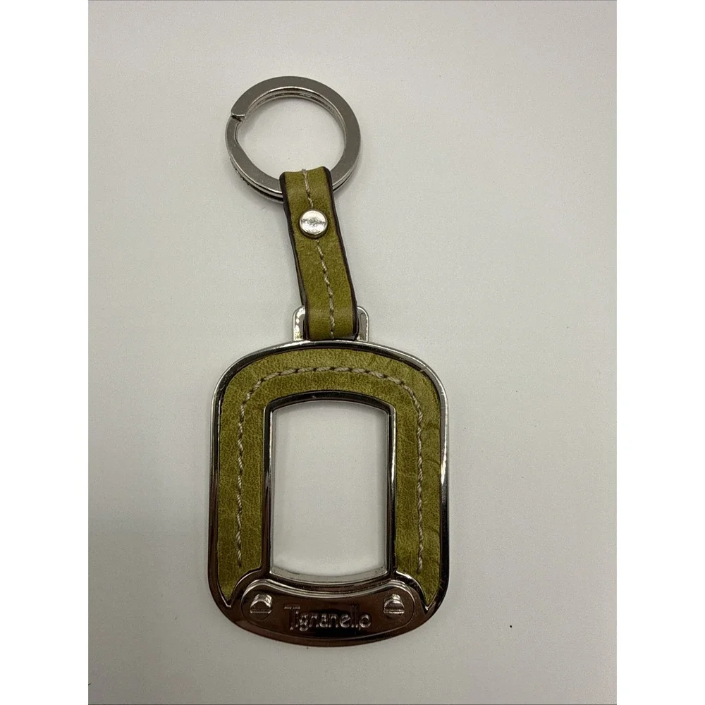 Tignanello Key Chain Mustard Green/yellow Silver